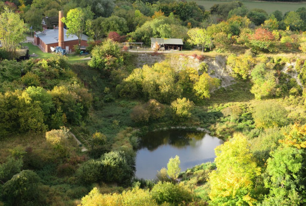 Blick vom Kleinen Königsstuhl auf das Musum